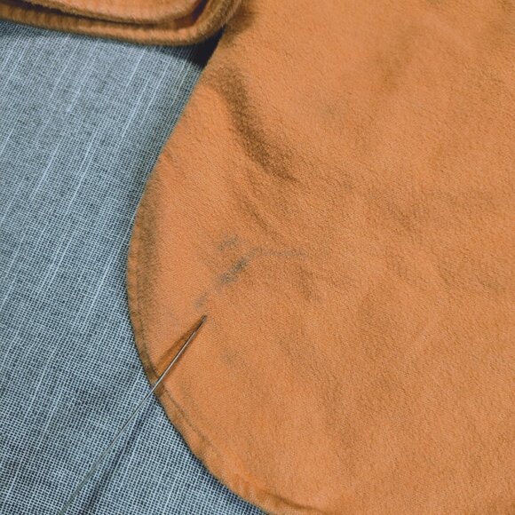 VINTAGE LL Bean Chamois Shirt Size XXL Tall Peach Long Sleeve Made in USA - Picture 6 of 10